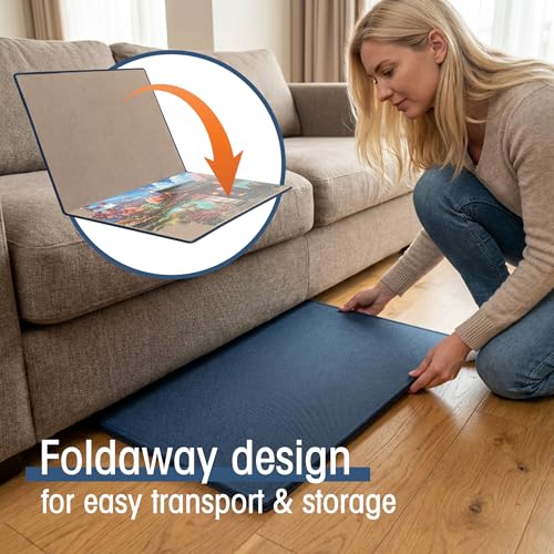 Tektalk Foldable Jigsaw Puzzle Board with 6 Color Sorting Trays - Image 4