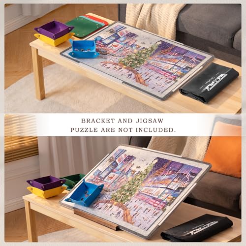 Tektalk Foldable Jigsaw Puzzle Board, Felt Puzzle Mat - Image 7