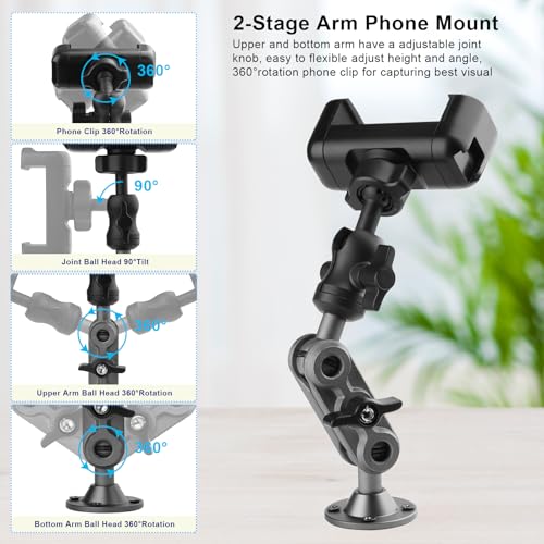 Wall Mount Phone Holder Drilling Base Heavy Duty iPhone - Image 6