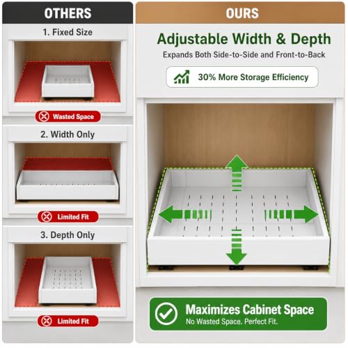 Fokyfok Pull out Cabinet Organizer,Expandable,No Dri | All Products - Image 4