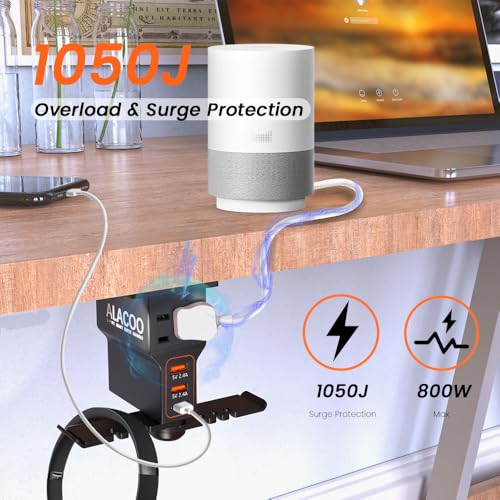 Multi-Function Desk Headphone Hanger Hook Gaming Office - Image 4