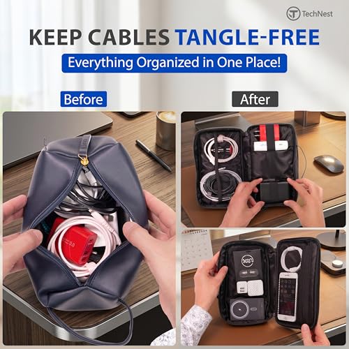 Travel Cable Organizer Case – Waterproof Electronics Storage Bag - Image 3