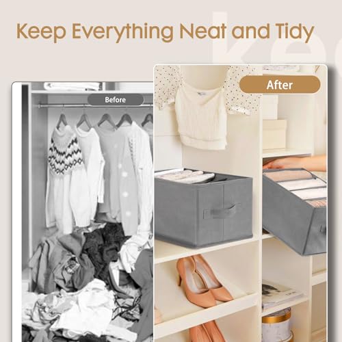 Criusia 6 Pack Large Clothes Organizer, Wardrobe Closet Organizer - Image 3