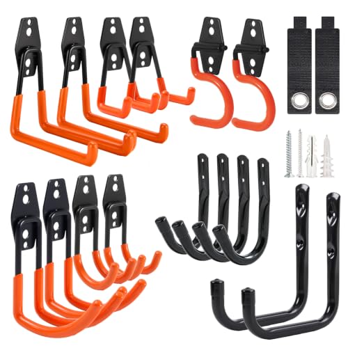 Garage Storage Hooks 18 Pack Heavy Duty Garage Hooks Wall - Image 2