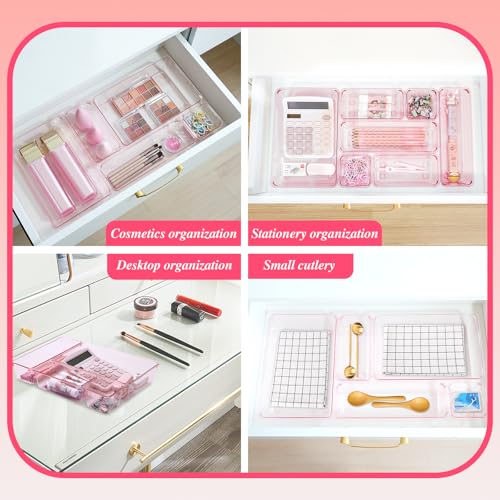 Kitchen Desk Drawer Organizers Storage for Office, Small Acrylic - Image 4