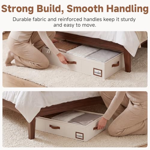 StorageWorks 6 Inch Low Profile Under Bed Storage Containers - Image 5