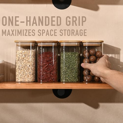 37oz/1.2Qt Rectangle Glass Storage Containers with Lids 6-Pack - Image 5