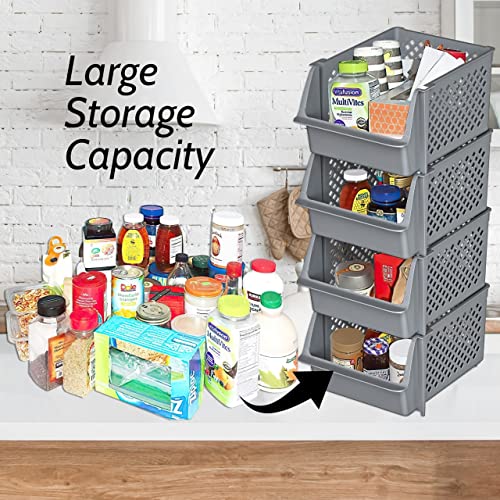 Skywin Stackable Storage Bins Open Front for Pantry - Image 4