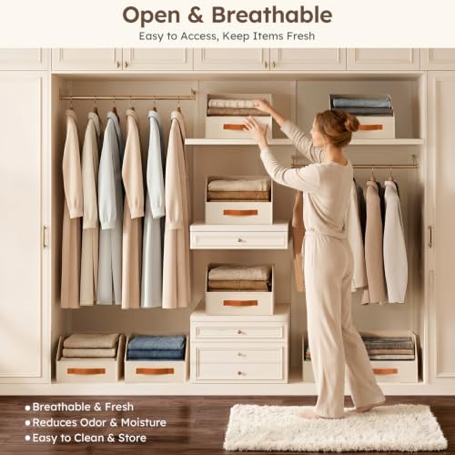 Homsorout Fabric Storage Bins for Organizing - 6 Pack - Image 4