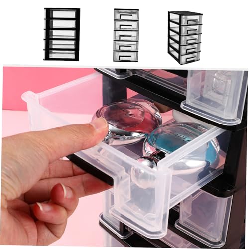 5-Tier Plastic Drawer Storage Cabinet Portable Organizer - Image 6