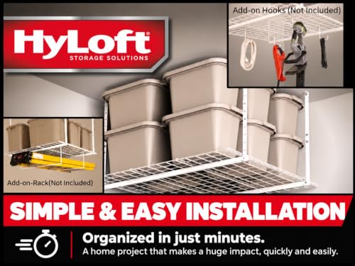 HyLoft Overhead adjustable Garage Storage Rack,Heavy Duty - Image 6