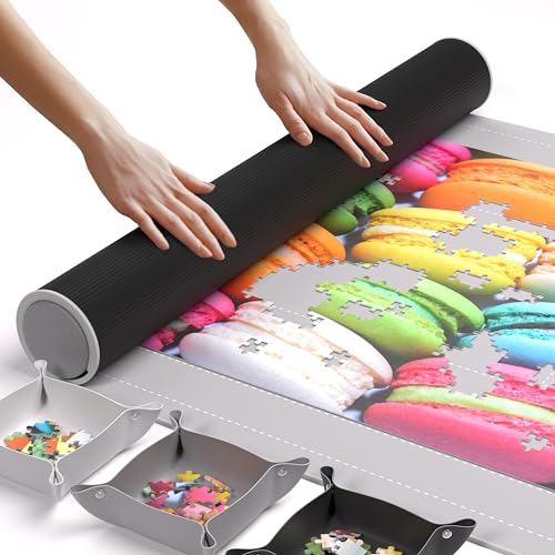 The Original Newverest Jigsaw Puzzle Mat Roll Up, Silver - Image 2