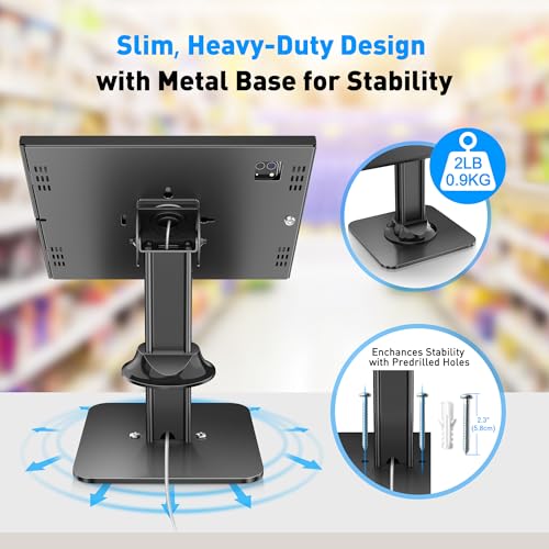 AboveTEK Anti-Theft iPad Kiosk Stand – POS iPad Security Mount - Image 7