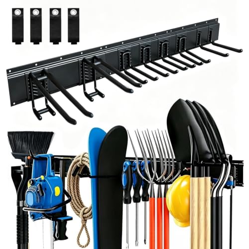 HoMaNa 48" Wall Mount Garage Tool Organizer, Adjustable 500 lbs - Image 2