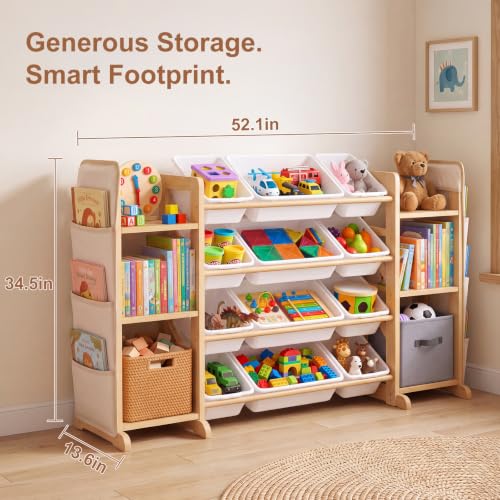 Toy Storage Organizer for Kids, 12 Bins - Image 3