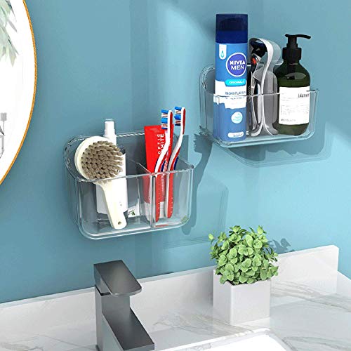 Plastic Wall Mount Organizer Rack Shelf Container Bin Storage Box - Image 4