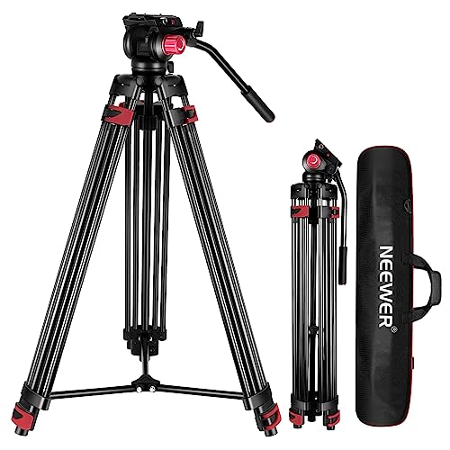 NEEWER 79"/200cm Video Tripod, Heavy Duty Aluminum Alloy Camera - Image 1