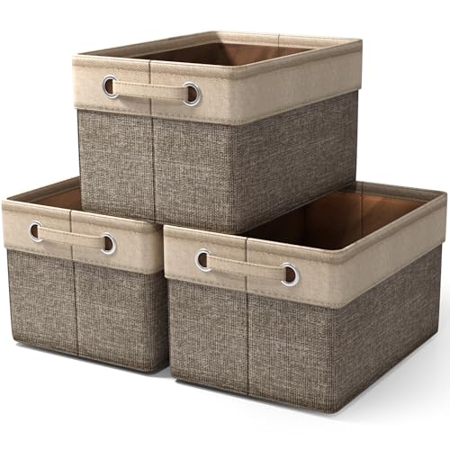 Sorbus Storage Baskets for Shelves, Foldable Organizer (3 Pack - Image 2