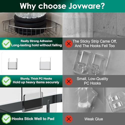 Shower Caddy Adhesive Replacement Sticker, Shower Adhesive Strip - Image 7
