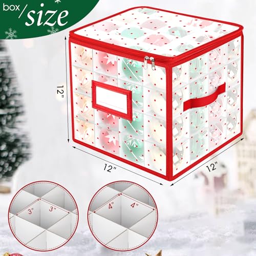 BlessedSeason Christmas Ornament Storage Box | Home Organization - Image 4