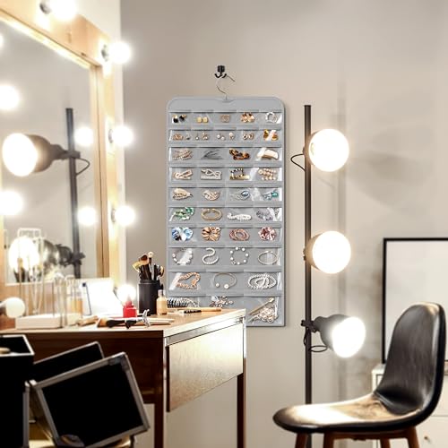 Simple Houseware 80-Pocket Hanging Jewelry Organizer with 5 Sizes - Image 8