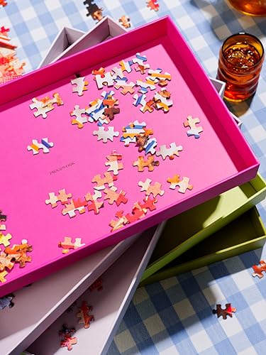 Piecework Puzzles Stackable Sorting Puzzle Trays - 6 Solid - Image 3