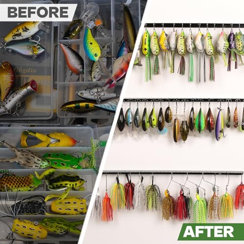VEYWANE Fishing Lure Display Storage Racks, 15" Wall Mount - Image 6