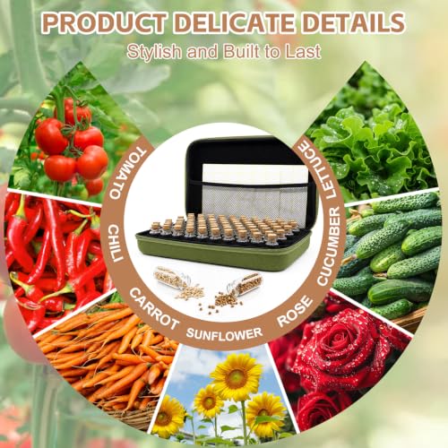80 Slots Sturdy Seed Storage Organizer Box with Classic - Image 7