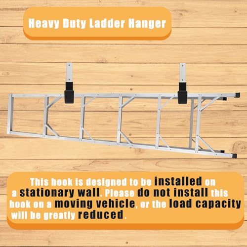Heavy Duty Wall Mount Hooks, Ladder Hangers for Garage Storage - Image 5