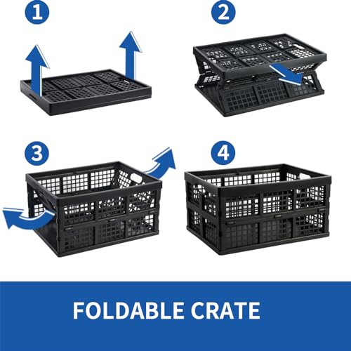 Aebeky 3-Pack Plastic Collapsible Storage | Home Organization - Image 6