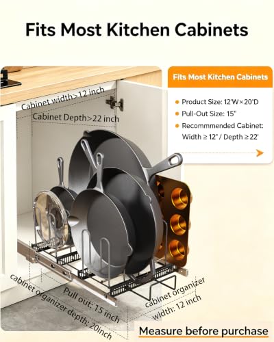 Pull Out Pots and Pans Organizer Under Cabinet - Image 7