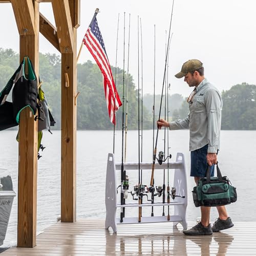 StoreYourBoard Marlin Freestanding Fishing Rod Rack, Holds - Image 5