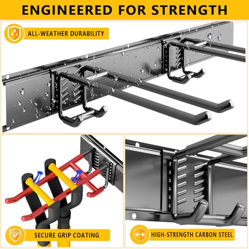 Garage Tool Organizer Wall Mount, 48inch Heavy-Duty Garage - Image 5