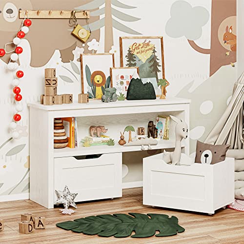 IRONCK Toy Storage Organizer with Drawers, Floor Toy Box - Image 3