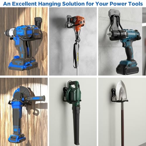 4pcs Weedeater Rack, Tool Hangers for Garage wall Mount - Image 5
