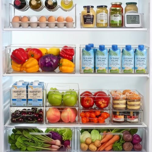 8 Pack Freezer Organizer Bins,Stackable - Image 3