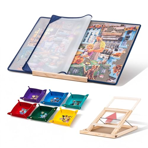 Tektalk Jigsaw Puzzle Board with 3 Angle | Home Organization - Image 2