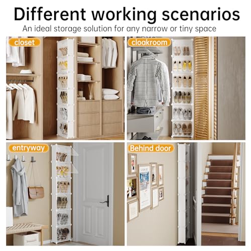 MAGINELS 6-Tier Slim Shoe Storage,Narrow Shoes Rack - Image 5