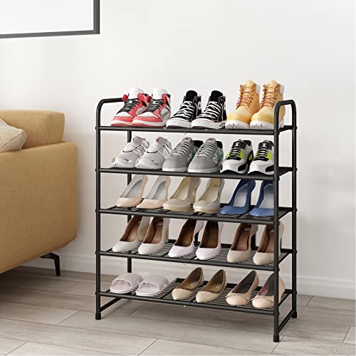 Simple Trending 5-Tier Stackable Shoe Rack, Expandable & - Image 3