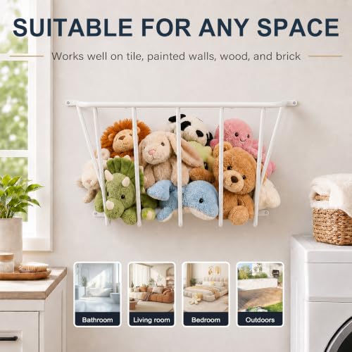 25.5" Wall Mount Blanket Holder, Metal Blanket Rack - Image 6