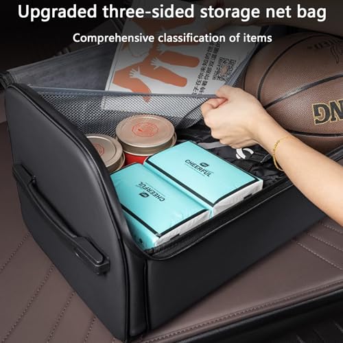 TOPABYTE Car Trunk Organizer with Lid Capacity Collapsible - Image 4