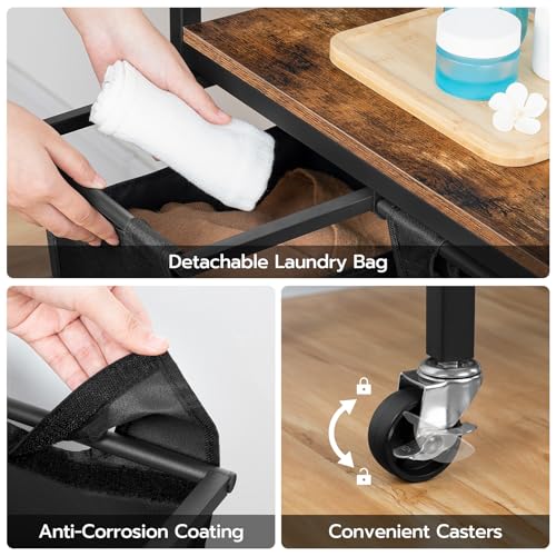 HOOBRO Laundry Sorter 4 Sections, Laundry Hamper with Wheels - Image 5