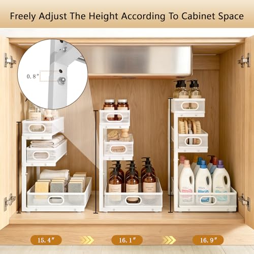 Under Sink Organizer, 3-tier Under Sink Storage Organizer - Image 6