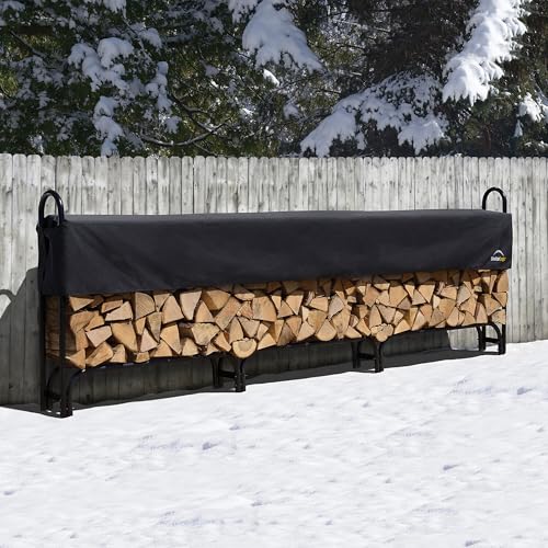 ShelterLogic 12' Adjustable Heavy Duty Outdoor Firewood - Image 3