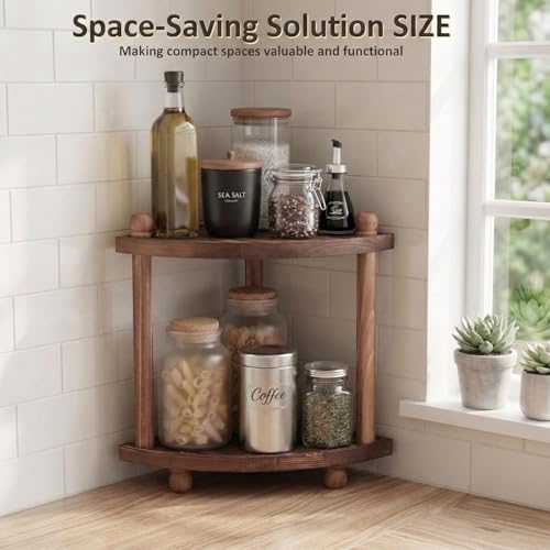 Corner Bathroom Counter Organizer, 2-Tier Bathroom Organizers - Image 6