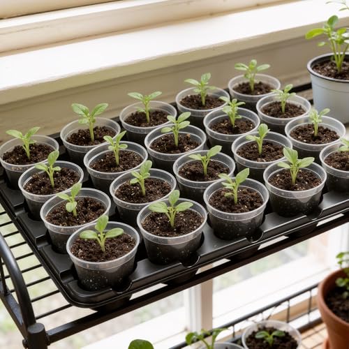 5 Pack Reusable 20 Cell Seed Starter Trays for 3 Inch Nursery - Image 6