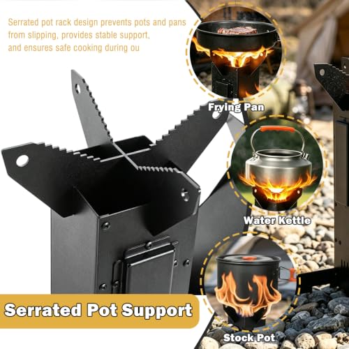 Smokeless Rocket Stove with Secondary Combustion, Portable - Image 3