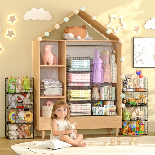 6-Tier Stackable Closet Organizers and Storage Basket - Foldable - Image 8