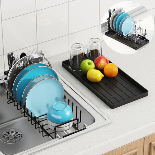 ANTOPY Sink Dish Drying Rack - Expandable Small Dish Rack Over - Image 2