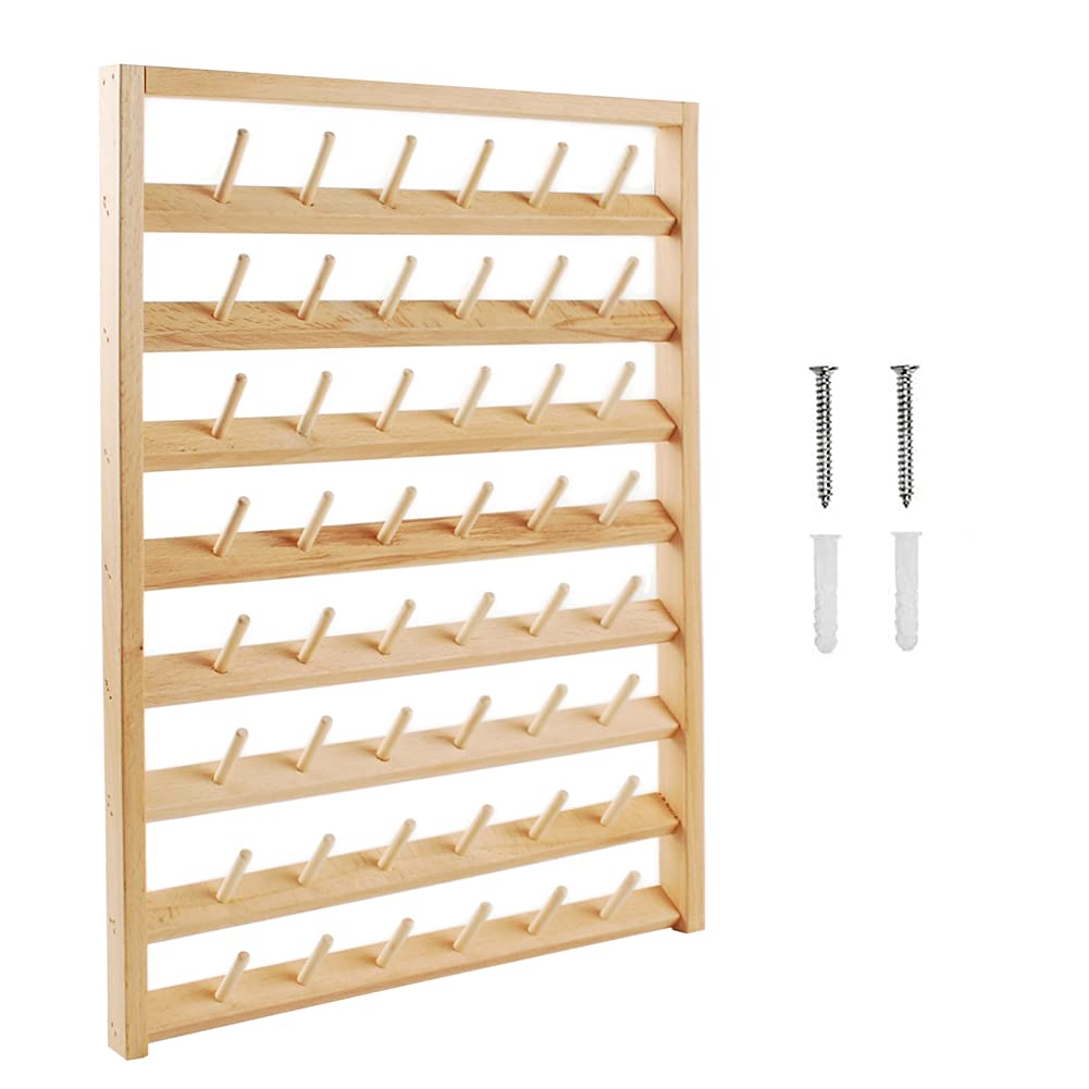 NW 48 Spools Wooden Thread Holder Sewing and Embroidery - Image 1